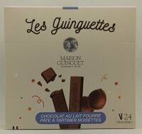Les guinguettes chocolats lait fourré pâte à tartiner noisettes 180gr